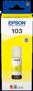 בקבוק דיו צהוב מקורי EPSON 103 Yellow ink bottle 65ml C13T00S44A אפסון
