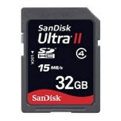 כרטיס זיכרון SanDisk Ultra II SDHC 32GB
