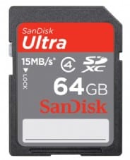 כרטיס זיכרון SanDisk Ultra II SDHC 64GB