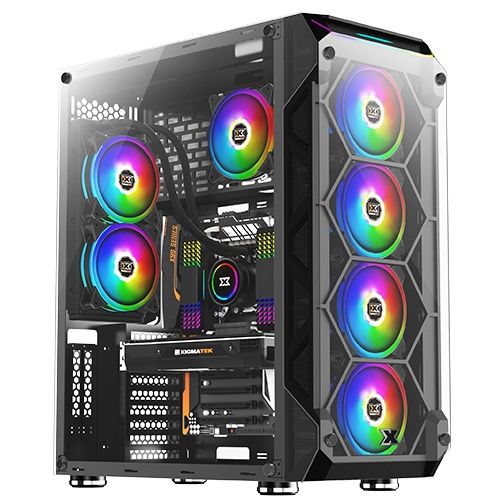 מארז מחשב - Xigmatek Overtake 4X120mm RGB + Remote