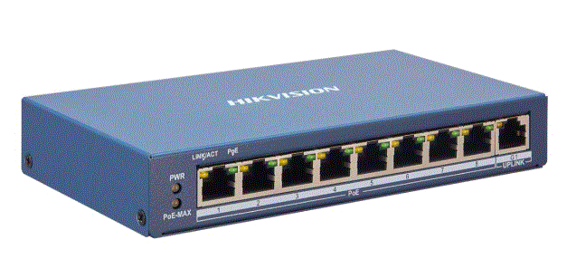רכזת היקויזן Hikvision 8 Port Fast Ethernet Smart POE Switch DS-3E1309P-EI