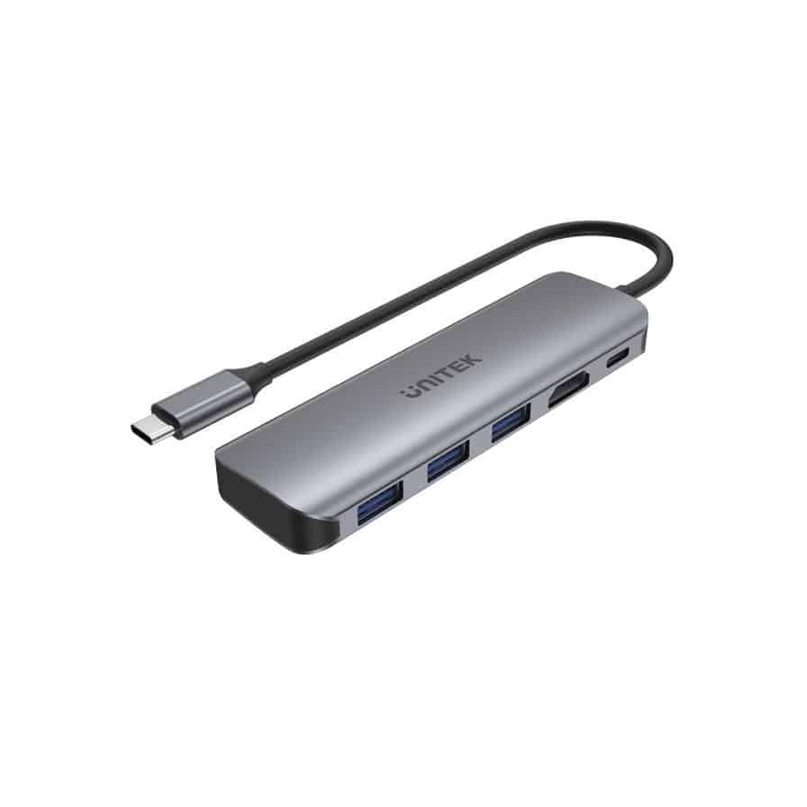 uHUB P5 מולטיפורט כולל HDMI טעינה P5+ 5-in-1 USB-C Hub