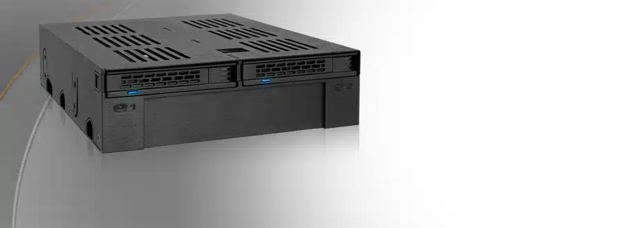 ExpressCage MB322SP-B 2x2.5" SAS/SATA HDD/SSD Mobile Rack +3.5