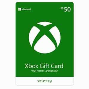 גיפט קארד 50 שח אקס בוקס - Xbox Live GiftCard