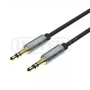 כבל אודיו 3.5 ממ 1.5 מ' זכר-זכר פרמיום מסולסל מבית UNITEK Y-C922ABK