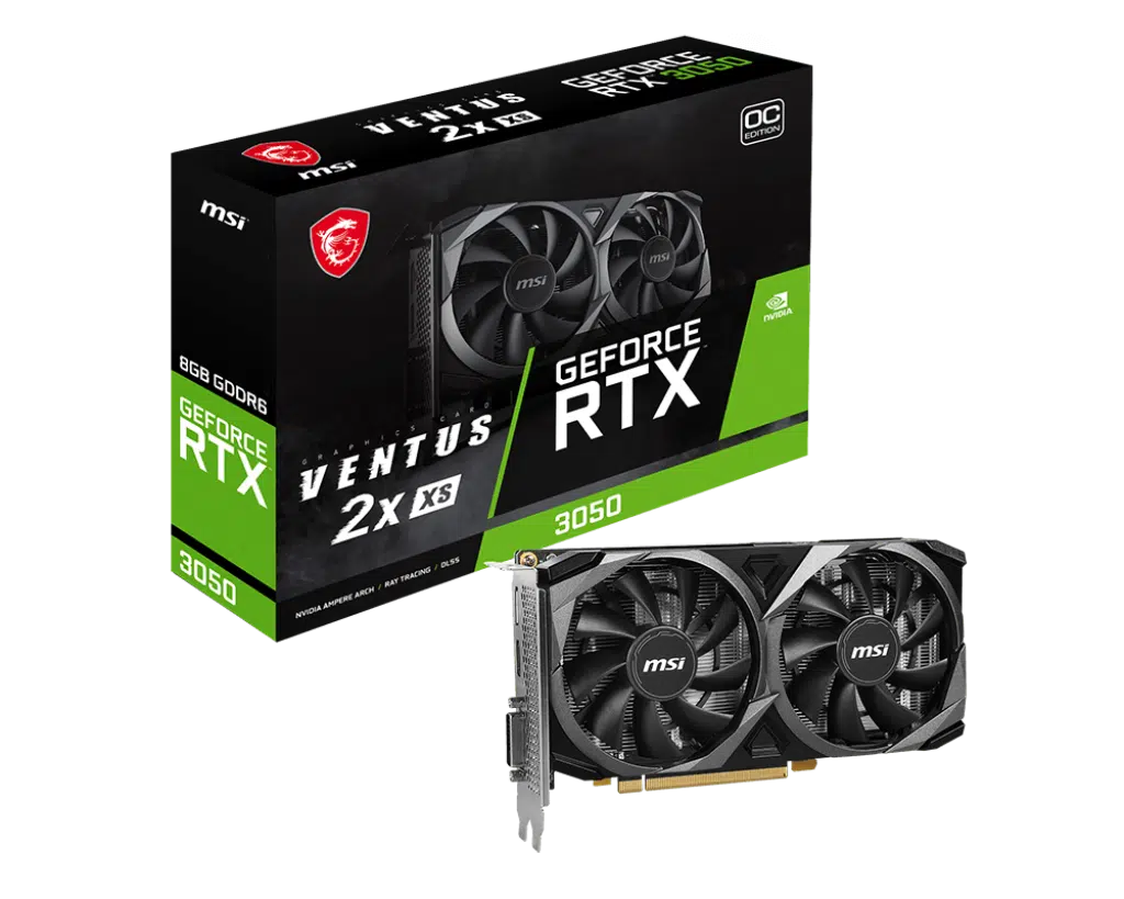 כרטיס מסך MSI GeForce RTX 3050 VENTUS 2X XS 8G OC