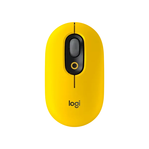 עכבר אלחוטי בצבע שחור צהוב LOGITECH POP 2.4GHZ/BT