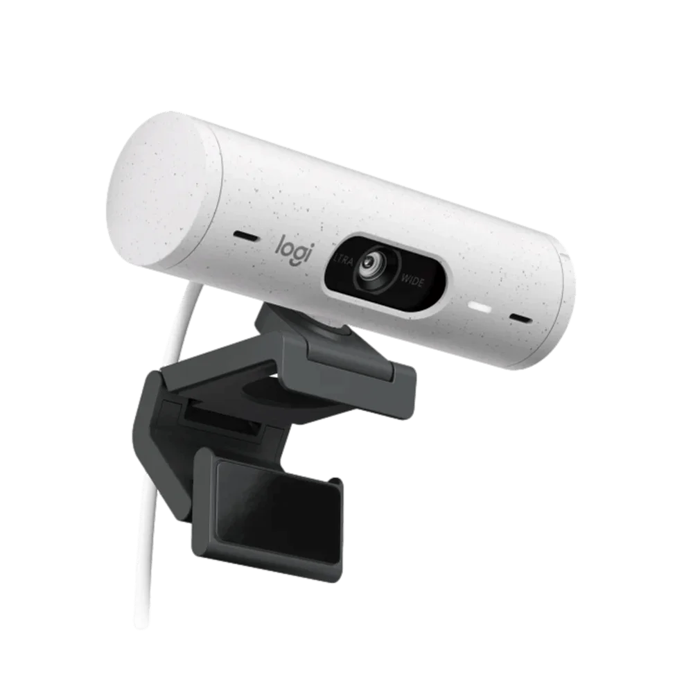 מצלמת רשת Logitech BRIO 500 – צבע לבן
