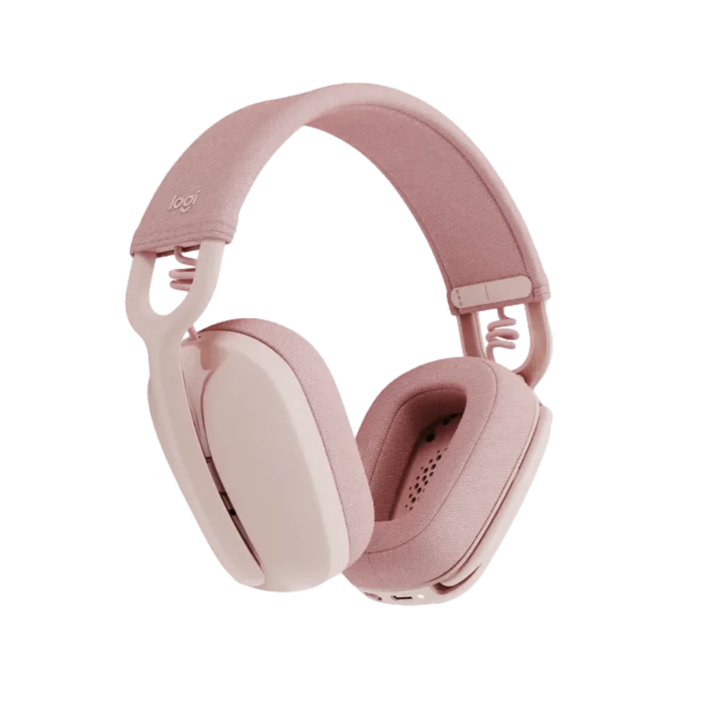 אוזניות Logitech ZONE VIBE 100 – צבע ורוד