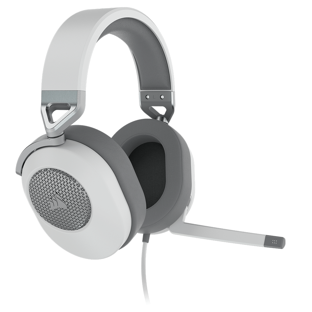 אוזניות גיימינג CORSAIR HS65 SURROUND 7.1 – לבן