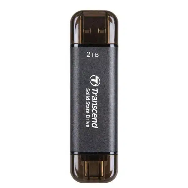 כונן קשיח חיצוני ESD310 Portable SSD בנפח 2TB מבית Transcend דגם TS2TESD310C