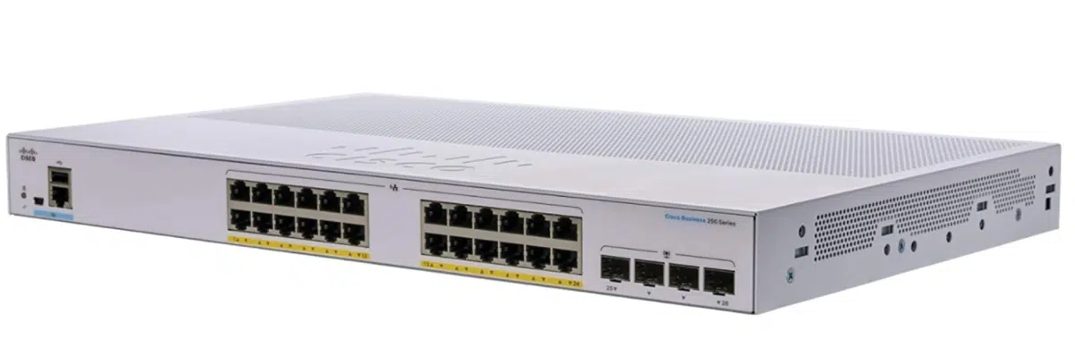 +Cisco CBS250 Managed 24 -port FULL POE GE and 4SFP CBS250-24FP-4G-EU