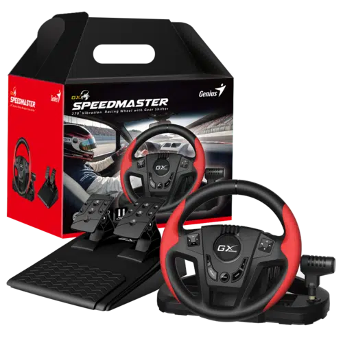 הגה מרוצים דוושות וידית הילוכים GENIUS SpeedMaster