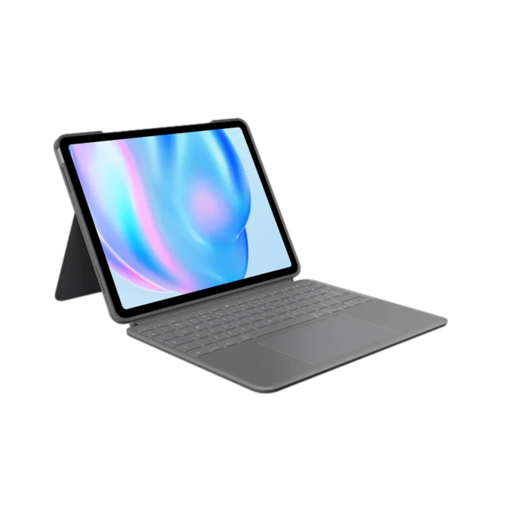 כיסוי מקלדת LOGITECH Combo Touch בצבע אפור, עבור iPad Air 11-inch (M2), iPad Air (5th Gen)