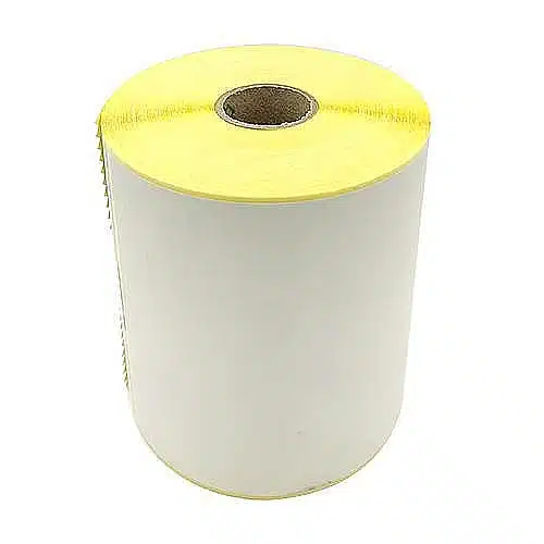 10 גלילי מדבקות נייר טרמי למדפסת מדבקות : 100/150 ממ – 350 מדבקות בגליל