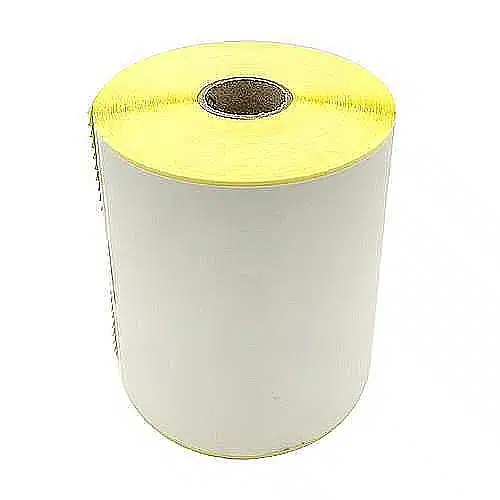 20 גלילי מדבקות נייר טרמי למדפסת מדבקות : 100/150 ממ – 350 מדבקות בגליל