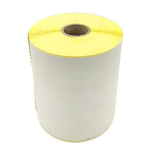 5 גלילי מדבקות נייר טרמי למדפסת מדבקות : 100/150 ממ – 350 מדבקות בגליל