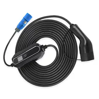 מטען נייד לרכב חשמלי חד פאזי בעל הספק משתנה חיבור סיקון Braumers EV Charger 3.6KW