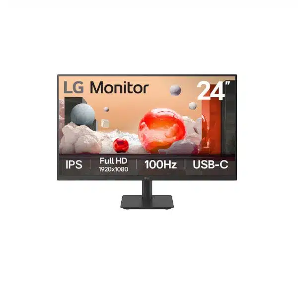 מסך מחשב ''24 IPS Full HD with USB-C תוצרת LG דגם: 24MS530B-B