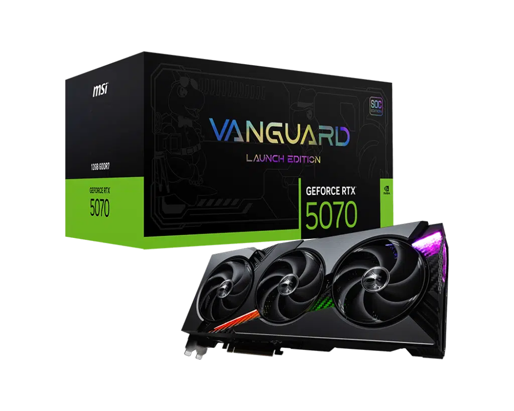 כרטיס מסך MSI MSI GeForce RTX 5070 12G VANGUARD SOC