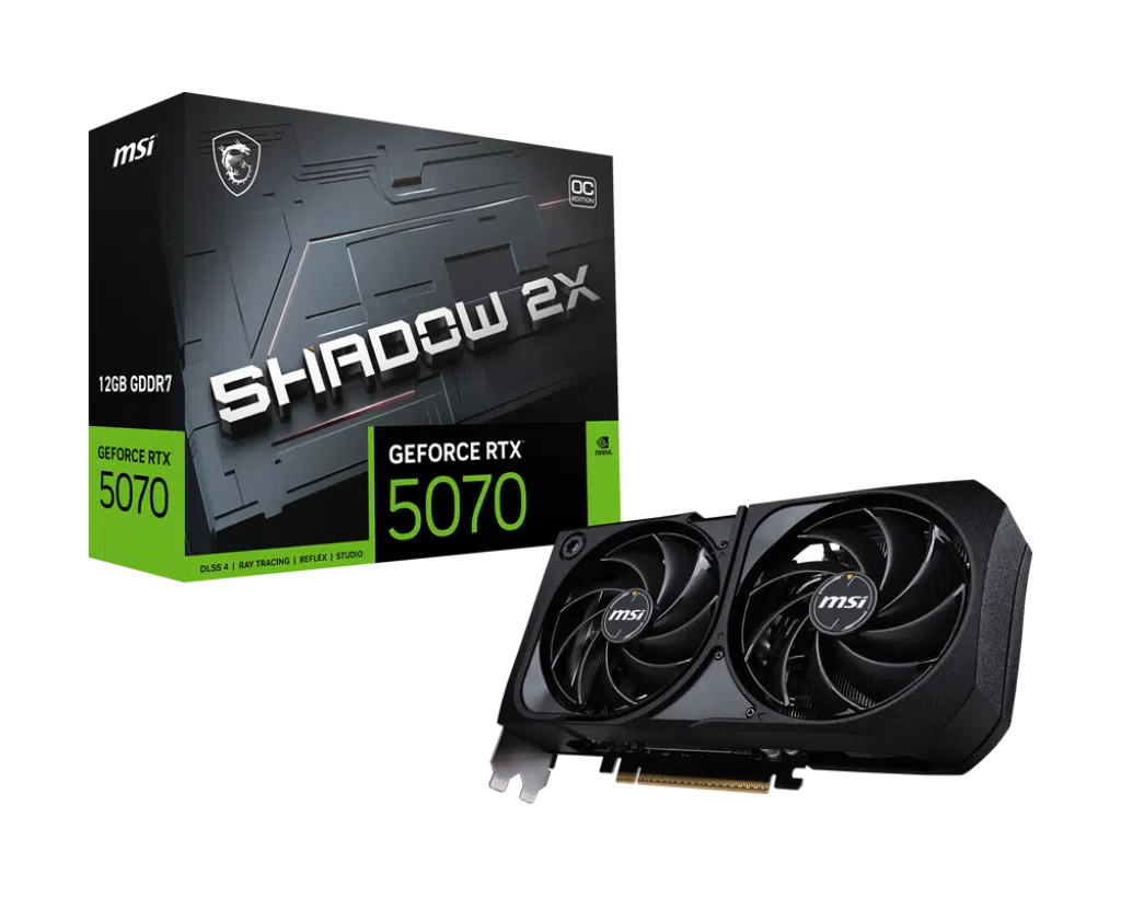 כרטיס מסך MSI RTX 5070 12G SHADOW 2X OC