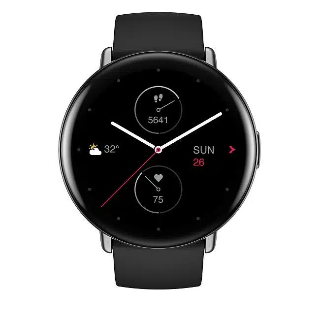 שעון AMAZFIT מודד חמצן בדם מסדרת ZEPP E דגם ONYX BLACK