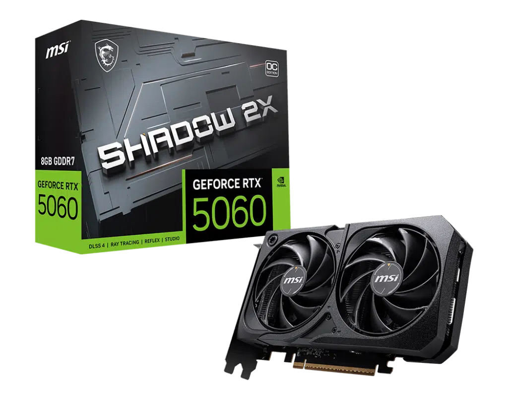 כרטיס מסך MSI GeForce RTX 5060 8G SHADOW 2X OC