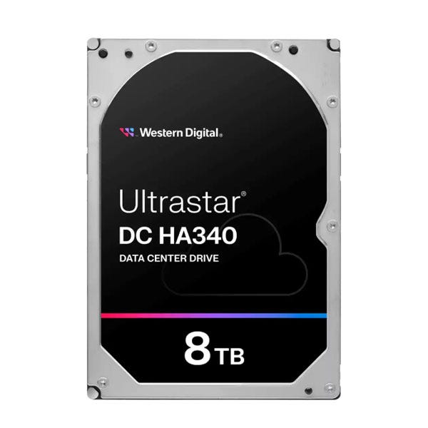 כונן קשיח פנימי Ultrastar DC HA340 בנפח 8TB דגם WUS721208BLE6L4 מבית Western Digital